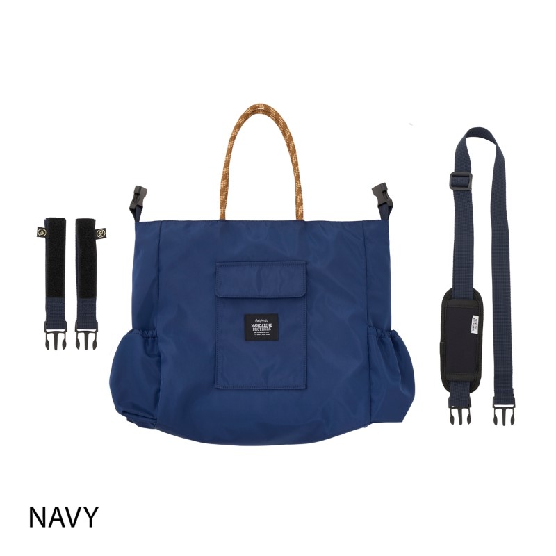 MANDARINE BROTHERS リバーシブル3ウェイトート NAVY